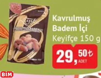 KEYİFÇE KAVRULMUŞ BADEM İÇİ KEYİFÇE KAVRULMUŞ BADEM İÇİ